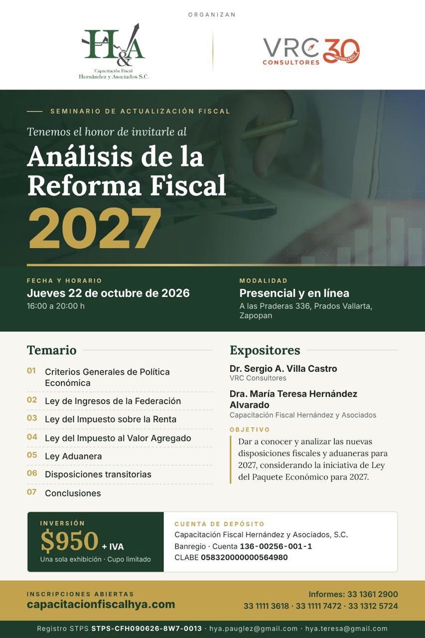 Folleto Analisis a la reforma fiscal 2027